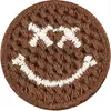 Patch de Aplicação Bordado Animal Cartoon Laço Flor Marrom Acessórios de Grampo de Cabelo Sapatos Chapéus Bolsas Acessórios de Vestuário