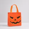 Bolsas de regalo de Halloween no tejidas del fabricante, bolsitas exquisitas con forma de calabaza, en stock, bolsas de Halloween impermeables laminadas para dulces
