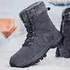 Botas de Nieve Cálidas de Invierno de Talla Grande Transfronterizas para Hombres y Mujeres, Forradas de Felpa y Engrosadas, Adecuadas para Viajes al Noreste, Botas Casuales de Media Caña
