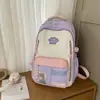 Mochila Fresca Estilo Japonês para Estudante do Ensino Médio Grande Capacidade Mochila Colorida Doce Multiuso Mochila de Viagem e para o Dia a Dia para Mulheres