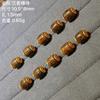 Madera de Agar Natural Sándalo Plata S925 Chapada en Oro Cuentas Cilíndricas Espaciadores Accesorios Pulsera Collar DIY Accesorios Semi-Terminados Accesorios