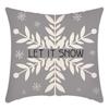 Funda de almohada navideña transfronteriza, funda de almohada navideña, estampado de cáñamo de árbol de Navidad, decoración de residencia de alces, funda de almohada festiva