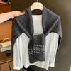 Cachecol macio, amigo da pele, quente e resistente ao frio, perfeito para ciclismo ao ar livre; 100% lã pura, jacquard vintage, design em cruz