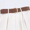 Roupas Femininas 2026 Verão Novo Estilo Europeu e Americano Moderno Simples Versátil Calça de Pernas Largas com Cinto 7807318