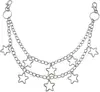 Joyería Transfronteriza Europea y Americana Punk Retro Metal Estrella Colgante Cadena para Cintura Moda para Mujer Versátil Aleación Estrella de Cinco Puntas Cadena para Pantalones