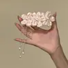 Pinza para el Cabello con Borla Floral Rosa Dulce para Mujer Pinza de Pato Grande Horquilla Nuevo Estilo 2026 Pinza para Peinar el Cabello de Lado Accesorios para el Cabello