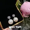 Aretes de Huevo de Paloma con Piedra Grande Joyería Noche Couture Exquisita Flor Mariposa Ojo de Gato Diamante Brillante Set de Aretes de Mariposa