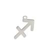 Comércio exterior tendência moda simples titânio aço corte doze constelação pingente 304 material acessórios de aço inoxidável