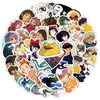 50 adesivos de grafite de personagens de desenho animado do Miyazaki para bicicleta, computador, laptop, carro elétrico, copo de água adesivos adesivos