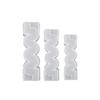 Yu Meiren Molde de vela de linha geométrica em forma de S coluna ondulada sabonete artesanal DIY molde de silicone vela ornamentos de aromaterapia