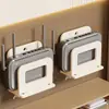Estante para router, estante de almacenamiento WiFi montado en la pared, estante de almacenamiento extensible sin perforaciones para decodificador de TV montado en la pared
