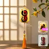 Decoraciones de linternas para el Festival de Medio Otoño, colgantes de linternas luminosas de estilo antiguo, arreglos para escenas festivas, pequeños colgantes de linternas
