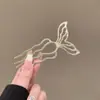 Novo Grampo de Cabelo Ginkgo com Toque de Luxo, Estilo Ins Nicho, Grampo Moderno Simples para Penteados de Coque, Novo Acessório de Cabelo Estilo Chinês