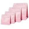 Bolsa de pie con sellado de ocho lados de papel de aluminio para té, snacks liofilizados para mascotas, bolsa sellada para granos de café con válvula, bolsa de alimentos en forma de cubo