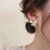 Estilo coreano Gradiente azul borboleta flor orelha Studs Small fresco fresco All-match brincos Advanced Sense delicados brincos Silver Pin