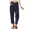 Pantalones Casuales de Pana de Cintura Alta para Mujer Otoño 2026 Color Sólido Pierna Recta Holgados Estilo Europeo y Americano para Mujer