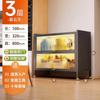 Aparador de cocina Yanen, armario a prueba de polvo, armario de almacenamiento con puerta, armario de almacenamiento de suelo, gran capacidad, estilo europeo para el hogar.