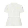 Novedades Verano 2026 Moda Callejera Femenina Europea y Americana Chaqueta Corta Ajustada con Mangas Abullonadas W05 26207
