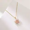 Colar Cruzado Europeu e Americano Feminino Luxo Acessível Margarida Versátil Corrente de Clavícula de Alta Qualidade Zircônia Colar da Moda Atacado