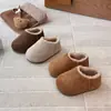 Zapatos Birkenstock Estilo Francés Ins 2026 Invierno Nueva Versión Coreana Zapatos de Algodón Peluche para Niñas Zapatos Peludos Cálidos para Niños