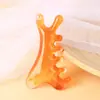 Herramienta de Resina Facial para Masaje de Ojos y Cabeza, Palo Gua Sha Cuatro en Uno, Cepillo Meridian Meridianos del Cuero Cabelludo