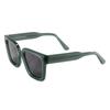 Gafas de Sol Cuadradas de Marco Grueso Amazon Transfronterizas de Cr39 Moda de Comercio Exterior Europeo y Americano Gafas de Sol de Marco Grande de Material de Alta Calidad con Protección UV