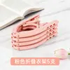 Colgador de Ropa Plegable para Viaje con Pinza Estante para Secar Ropa Colgador de Ropa Portátil para el Hogar Colgador de Ropa para Viajes de Negocios