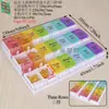 Caja de Medicamentos Sellada a Prueba de Humedad Caja de Pastillas Portátil Empaque de 7 Días Caja de Pastillas Portátil de Gran Capacidad para una Semana Divisor de Pastillas