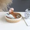 Cesta de Almacenamiento de Yute Cosméticos Control Remoto Entrada Artículos Varios Simple Elegante Estilo Francés Europeo Caja de Almacenamiento de Algodón