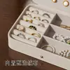 Caja de Joyería Exquisita de Alta Calidad Gran Capacidad Caja de Almacenamiento de Joyería de Mano Collar Pendientes Tachuelas Accesorios para Orejas Caja Nueva 2026