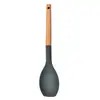 Mango de Madera Espátula de Silicona Cuchara de Cocina Utensilios de Cocina Juego de 11 Piezas Cubo de Almacenamiento Utensilios de Cocina Utensilios de Cocina de Silicona 12 Piezas