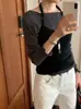 Camiseta de Manga Larga con Volantes Estilo Coreano Fan Sun Xh, Nueva Colección Otoño Dongdaemun Color Sólido Ajustada Adelgazante Camiseta Básica