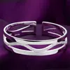 Lin FA joyería de plata plata de ley s999 pulsera de plata para mujer música de baile pulsera ancha de moda estilo coreano para mujer más vendida