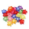 Acrílico Estrela de Cinco Pontas Coração Flor Pequena Contas Transparentes Foscas Contas DIY Acessórios para Joias Contas por Atacado