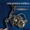 Roda de Pesca com Haste de Metal Forte Roda Giratória Luya Rolamento de Aço Inoxidável Roda para Vara de Mar Investimento Remoto Roda Giratória de Metal Nova