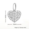 Colgantes de Animales Lindos Transfronterizos, Elementos Adorables de Oso y Delfín, Accesorios de Colgante de Acero Inoxidable Personalizados DIY Incrustados con Diamantes
