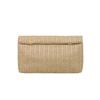 Bolso de Mano Simple de Comercio Exterior para Mujer 2025 Nuevo Bolso Tejido de Almacenamiento Bolso de Mujer Borde Enrollado Personalizado Bolso de Mano para el Brazo