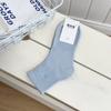 Calcetines de Algodón Antibacterianos de Color Caramelo hasta la Pantorrilla para Mujer, Algodón Puro para Primavera y Verano, Desodorantes, Calcetines Deportivos Casuales, Transpirables, No Hacen Bolitas, Calcetines Sin Costuras