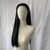 Categoría 2 Comercio Electrónico Moda Femenina Diadema Peluca Todo en Uno Coreana Negro Largo Liso Forma de U Medio Tocado Fibra Química Seda de Alta Temperatura Mayoreo