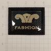 Nova Moda Tecido Xadrez Estampado Miçanga Dourada Relevo TPU Transparente Personalizado Etiqueta Decorativa Venda Direta da Fábrica