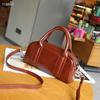 Vegetal Tanned Cowhide Pillow High-end Niche Handbag Nova moda grande capacidade All-match Couro genuíno Bolsa Crossbody