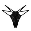 Ropa interior nueva europea y americana para mujer, de cintura baja, con encaje floral divertido y tentador, anillo fino, ropa interior Amazon en stock, salida de fábrica