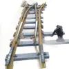 Interruptores de Vía Minera, Colocación de Vías en Túneles de Mina de Carbón Subterránea, Accesorios de Conversión de Vía de Acero Resistente al Desgaste Tipo División