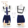 Feimu Roupa Íntima Sexy Uniforme de Instrutor Quente Bondage Conjunto Pijama de Menina Coelho Revelador Sexy Zy192