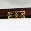Hongxing DIY Joias Cobre 24K Preservação de Cor 17*42*0.8mm Quadrado Vazado Janela Pequena Material Grampo de Cabelo B705