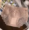 Pantaletas de Hielo de Cintura Media Talla Grande 100 kg Pura Deseo Sexy de Encaje y Malla Transpirables de Cobertura Total de Secado Rápido para Mujer 306