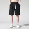 Shorts Casuais de Seda de Gelo Secagem Rápida, Corte Amplo, Tamanho Grande, Estilo Hong Kong Verão Masculino, Shorts Finos para Esportes de Corrida ao Ar Livre
