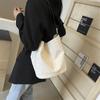 Bolsa de Axila de Grande Capacidade para Mulheres, Novo Estilo Verão 2025, Bolsa de Ombro Relaxada para o Dia a Dia, Bolsa Tote Saco Casual Simples