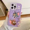 Funda Protectora de Silicona Estéreo 3D de Gato y Ratón para Teléfono Móvil Adecuada para Iphone1716Promax Cubierta Protectora de Dibujos Animados