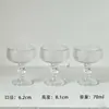 Copa repujada con un diseño elegante, copa de cóctel mini, vaso creativo para bebidas, copa de martini, copa de postre